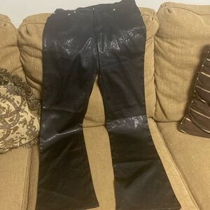 Vintage misdemeanor black with silver thread jr size 5 pants